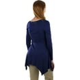 thumbnail image 5 of ToBeInStyle Women's Classic Long Sleeve Longline Top, 5 of 6