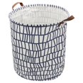 thumbnail image 5 of Howarmer Large Canvas Laundry Hamper, Laundry Basket for and , s Clothes Hamper with Lid, Cute s s Storage Bin Organizer Animal Room Decor, Irregular Stripe, 5 of 8