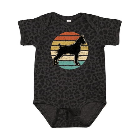 

Inktastic Boxer Dog Vintage Silhouette Gift Baby Boy or Baby Girl Bodysuit