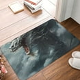 thumbnail image 5 of Haiem Cloud White Dragon Front Door Mat Indoor Outdoor Entrance, Waterproof All-Season, All-Weather Doormat, Durable Flannel Fabric, Fade Resistant, Low Profile, 16x24in, 5 of 8