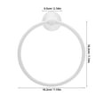 thumbnail image 2 of IFANLANDOR Towel Holder For Bathroom Wall Round Towel Ring Brass 1Pack, 2 of 8