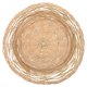 thumbnail image 2 of Cesta de mimbre redonda decorativa, bandeja de ratán para servir frutas y verduras, bandeja tejida reutilizable para pan y aperitivos., 2 of 6