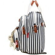 Mini Multi-Function Diaper Bag Tote Messenger Backpack-Black