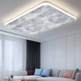 thumbnail image 2 of Vintage Blue Magnetic Fluorescent Light Covers for Ceiling Lights 2 x 4 Feet, Modern Abstract Art Oil Painting Office Classroom Kitchen Drop Ceiling Light Covers Lighting Filters Shade Panel 2 Packs, 2 of 9