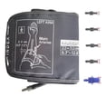 thumbnail image 1 of Manguito de presión arterial mediano de fácil ajuste para brazos delgados y pequeños, compatible con el manguito de repuesto Omron para adultos de 22 a 32 cm (8,7 a 12,6 pulgadas), solo para adultos,, 1 of 5