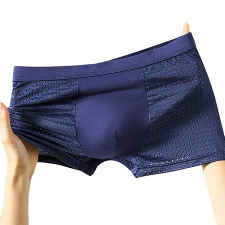 sentaili Comfy New Stylish Panties Ice Silk L-4Xl Men Mesh Microelasticity Safe