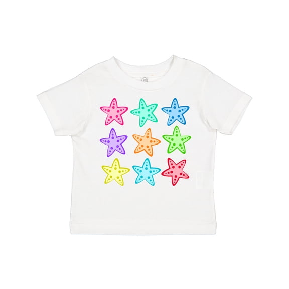 Inktastic Starfish in Rainbow Colors Boys or Girls Toddler T-Shirt