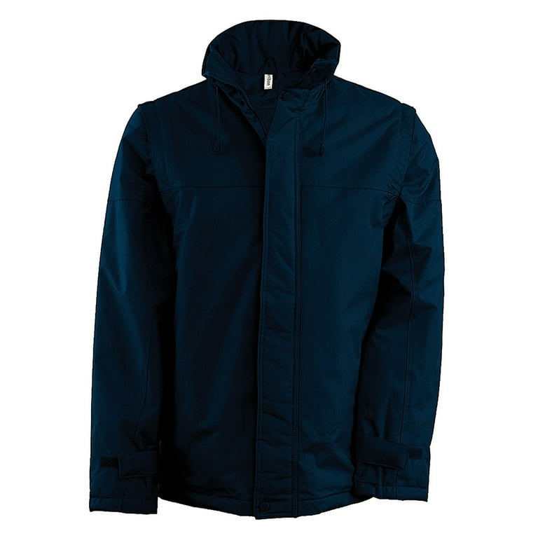 Mens jacket top zip off sleeves