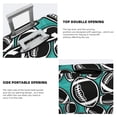 thumbnail image 4 of Travel Luggage Cover Protector - black American football Rugby green Anti-Scratch Suitcase Covers Fits 18-32 Inch Luggage, 4 of 5