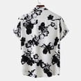 thumbnail image 6 of BJUTIR Mens Shirts Casual Stylish Short Sleeved Dress Shirt Regular Fit Polka Dot Printed Shirt Pocket Casual Button Shirt, 6 of 9