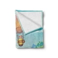 thumbnail image 2 of Abstract Soft Flannel Fleece Throw Blanket, Pastel Color Candy Houses Swirl Lollipop and Hot Air Balloon with Creamy Icing, Cozy Plush for Indoor and Outdoor Use, 60" x 80", Multicolor, by Ambesonne, 2 of 6