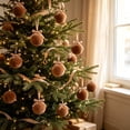 thumbnail image 6 of Solid Velvet Christmas Ball Ornament Set Fabric Hanging Baubles for Xmas Tree Holiday Decor, 6 of 6