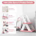 thumbnail image 3 of COOSEYA Potty Training Seat , Potty Training Toilet for Kids , Toddler Toilet Seat with Ladder, Children 12+ Months(Bear/Pink), 3 of 9