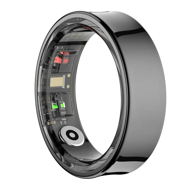 Smart Ring Health Tracker, BT 5.3 Fitness Monitor Sleep Tracker Magnetic Charging, Tracker de AcondicionAmiento Físico A Prueba de Lluvia de 5atm Para Escalas de Distancia de