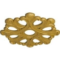 thumbnail image 3 of Ekena Millwork 20 7/8"OD x 3 5/8"ID x 1"P Angel Ceiling Medallion (Fits Canopies up to 4 3/8"), Hand-Painted Iridescent Gold, 3 of 7
