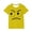 Yellow, variant on Auroural Toddler Girl 3T Clothing Kids Boys Girls Solid Color Funny Expression Print Short Sleeve Loose Comfortable T-Shirt Top Boys Summer Shirts
