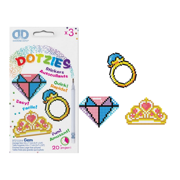 Diamond Dotz GEM Diamond Painting Kits for Kids - Diamond Art Kits a Relaxing Creative Craft Kit with Dotz Gems
