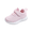 Pink, variant on pwidon Toddler Velcro Strap Sneakers Breathable Knit Mesh Non Slip Flexible Kids Walking School Shoes Pink 22
