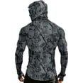 thumbnail image 3 of Long Sleeve Sun Shirt Compression Hoodies for Men UPF 50+ Rash Guard Cooling Hooded Fishing Shirts with Facr Mask Casual Summer Hiking Blouses, 3 of 6