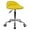 Yellow, variant on ANHXN PU Leather Round Rolling Stool with Back Rest Height Adjustable Swivel Drafting Work SPA Task Chair with Wheels
