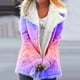 thumbnail image 1 of Puntoco-Chaqueta de talla grande para mujer, chaqueta con solapas de botones de felpa compuesta cálida de invierno, prendas de vestir, abrigo, liquidación de Navidad Puntoco Puntoco-2604, 1 of 5