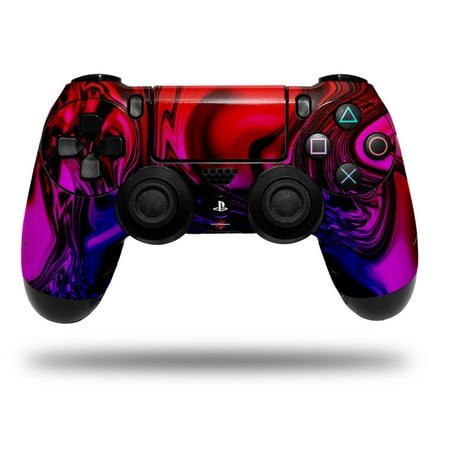 Skin for Sony PS4 Dualshock Controller PlayStation 4 Original Slim and Pro Liquid Metal Chrome Flame Hot (CONTROLLER NOT INCLUDED)