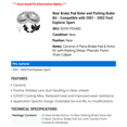 thumbnail image 2 of Rear Brake Pad Rotor and Parking Brake Kit - Compatible with 2001 - 2002 Ford Explorer Sport, 2 of 2