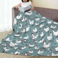 thumbnail image 6 of Fuzoiu Farm Birds Print Ultra-Soft Micro Fleece Blanket,All Seasons Flannel Throw, Lightweight Blanket for Bed, Sofa, Couch, Movie Night, Camping, and Travel-50"x40", 6 of 7