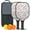 Pioneer Flower Floral-3, variant on Pickleball Paddles Set,Pioneer Flower Floral Print Pattern Fiberglass Surface Pickleball Racket Set with 2 Indoor Outdoor Pickleball Balls and Pickleball Bag,Pickle-ball Equipment