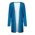 thumbnail image 4 of cfhntfmh Cardigan for Women Fashion Open Front Long Jackets Summer Loose Long Sleeve Plain Cardigans with Pockets, 4 of 5