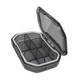 thumbnail image 3 of Pastillero pequeño ligero con compartimentos pastillero para bolso Rectángulo gris Yuyangstore Organizador de casos, 3 of 8