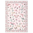 thumbnail image 5 of Garvee 8x10 Floral Insect Print Area Rug, Modern Machine Washable Rug Stain Resistant Non-Slip Backing Rug Low Pile Floor Cover for Living Room Bedroom Home Decor, Pink, 5 of 9
