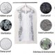 thumbnail image 4 of 6 Pack Moth Proof Clothes Covers with Zipper for Wardrobe Storage - 60 x 100cm (White Zipper), 4 of 4
