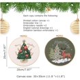 thumbnail image 2 of GHSDFBB Christmas Embroidery kit with Patterns and Instructions for Beginners Cross Stitch Kits for Adults, Including Plastic Embroidery Rings, Colored Threads and Needles Tools and Instructions, 2 of 7
