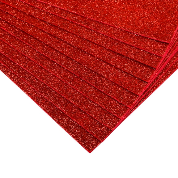 CCOCC 10Pcs Craft Paper Glitter Bright Color Thick Manual Paper-Cut Scrapbook Paper DIY Supplies