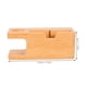 thumbnail image 5 of GOOHOCHY Estación de carga de madera de bambú, soporte para teléfono celular, organizador de escritorio para electrónica de oficina, soporte para teléfono móvil compatible con iPhone y reloj, 5 of 8