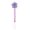 Purple, variant on SRU Silicone Pacifier Clips with Teething Toys - Floral Design Unisex Clips for Babies, Food-Grade BPA-Free Holder & Chewable Accessories