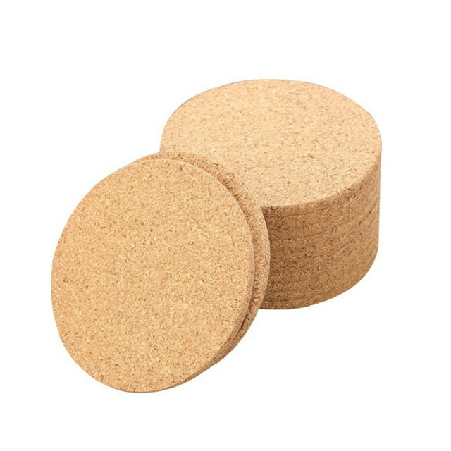 Dvkptbk Coasters 10 X Cork Wood Drink Tea Coffee Cup Mat Table Decor Bottle Tableware Kitchen Gadgets