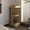 Natural Wood, variant on Black Corner Bar Cabinet, Spacious Compartments / Create Sophisticated Home Bar