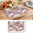 thumbnail image 6 of Red Onion Flowers Placemats Set of 12 Spring Watercolor Dandelion Floral Plants Place Mats Indoor Wipeable Table Mats Washable Dining Table Placemats for Kitchen Holiday Party Home Decor 13x19 Inch, 6 of 9