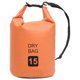 thumbnail image 1 of Bolsa impermeable VidaXL de PVC, 15 litros y 4 galones de capacidad, naranja/negra, 1 of 9