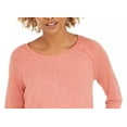 thumbnail image 2 of Style & Co Women's Cotton High-Low Top Dark Orange Size Medium, 2 of 3