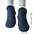 thumbnail image 3 of MIUOWANP Winter Socks for Women New Woven And Velvet Indoor And Slippers ,Thicken Warm Home Bedroom Slippers Men's Non-slip Foot Warm Snow, 3 of 4