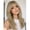 Ash Beige Blonde with Highlights, variant on Beginner Friendly Layered Wig with Bangs for Women | Easy to Wear,synthetic wig,glueless Straight hair,Natural Looking,Wig for Daily Party,20inch,Brown Highlight