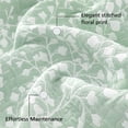 thumbnail image 4 of Mainstays Botanical Floral Stitched Pillow Sham, King, Light Green, 1 Pack, 4 of 9