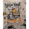 thumbnail image 4 of Trick Or Treat Halloween Shower Curtain Set ，Waterproof Fabric Shower Curtains Country Pumpkin Truck Shower Curtains for Bathroom,Bathroom Decor 60"x72", 4 of 6