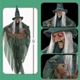 thumbnail image 4 of Halloween Decorations Outdoor Halloween Animatronics Motion Activated 6Ft Creepy Hanging Witch with Light-up Eyes Haunted House Prop Décor Indoor 2025 Update, 4 of 6