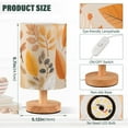 thumbnail image 3 of Autumn Leaves Bedside Table Lamp LED Warm Lights with USB Charging Port Retro Cylinder Desk Lamps, 3 of 7
