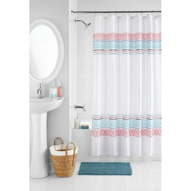 17Piece Mainstays Bathroom Accessory Set, Boho Border