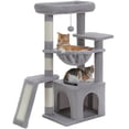 thumbnail image 6 of PAWZ Road 36" Cat Tree for Indoor Cats with Cat Condo Scratch Posts Cozy Hammock and Scratch Ladder, Gray, 6 of 10